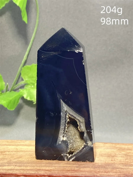 Black Striped Agate Tower-ToShay.org