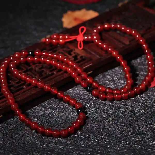 Red Carnelian Prayer Mala-ToShay.org