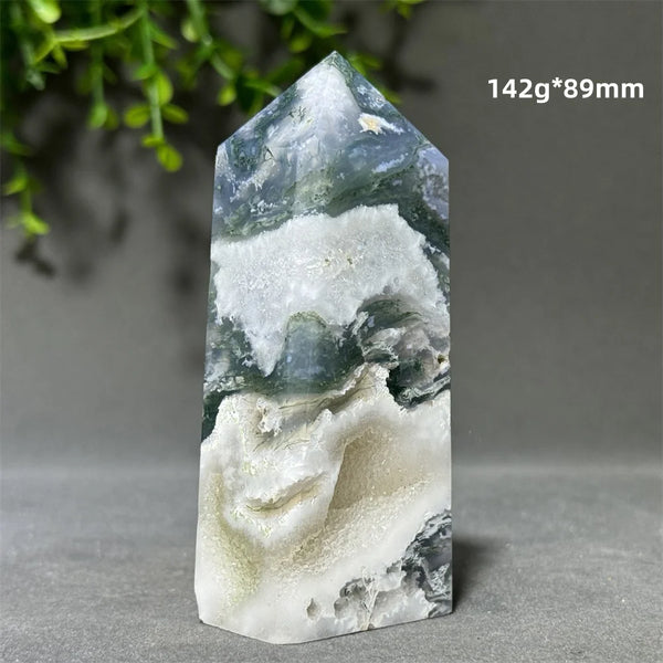 Green Aquatic Agate Tower-ToShay.org
