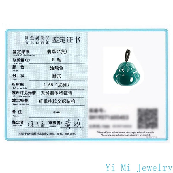 Blue Jade Buddha Pendant-ToShay.org