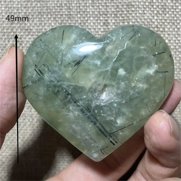 Green Grape Prehnite Hearts-ToShay.org