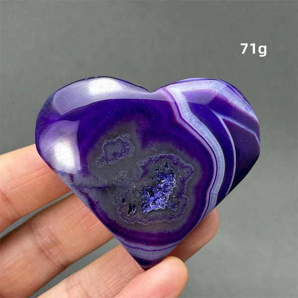 Purple Agate Heart-ToShay.org