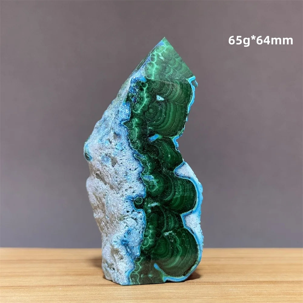 Blue Green Chrysocolla Tower-ToShay.org