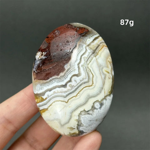Red Agate Palm Stone-ToShay.org