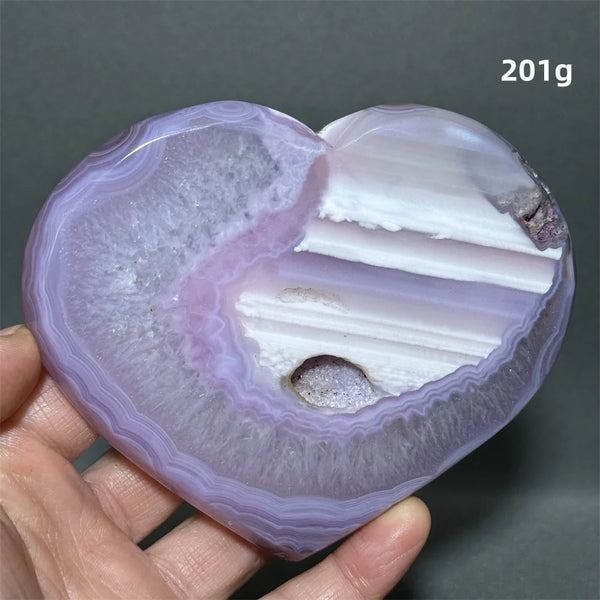 Purple Agate Geode Heart-ToShay.org