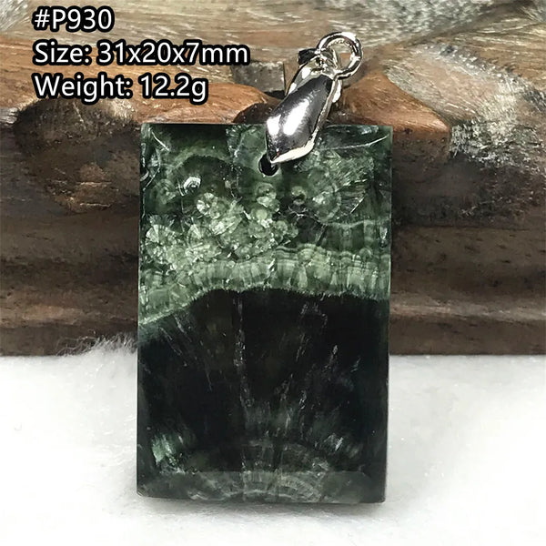 Green Seraphinite Pendant-ToShay.org