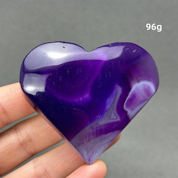 Purple Agate Heart-ToShay.org