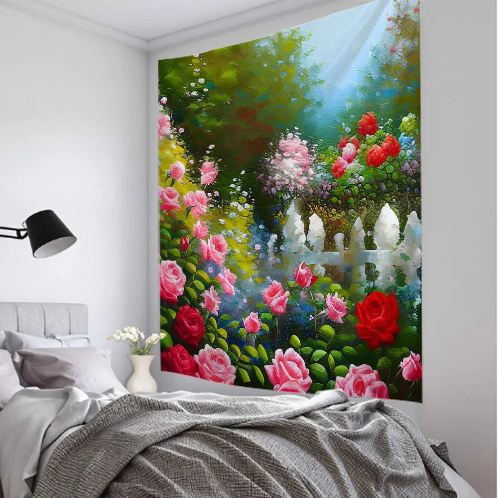 Flower Art Tapestry-ToShay.org