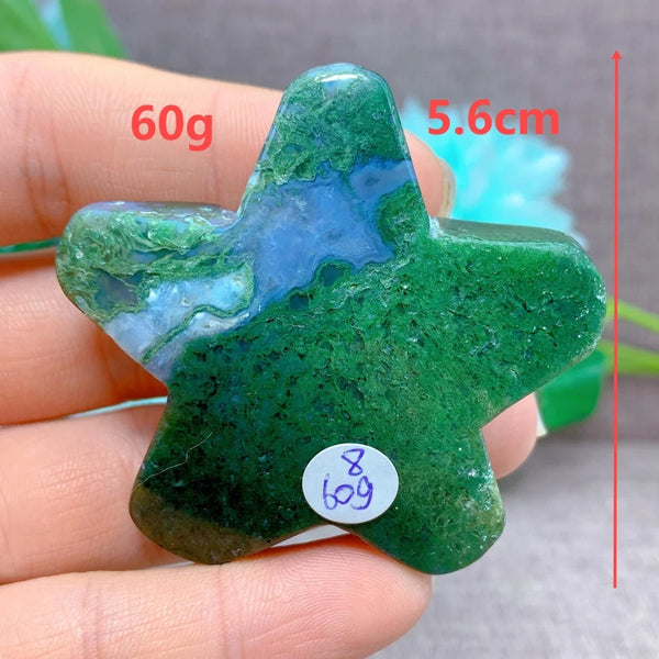 Green Moss Agate Star-ToShay.org