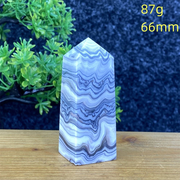 Blue Striped Agate Tower-ToShay.org
