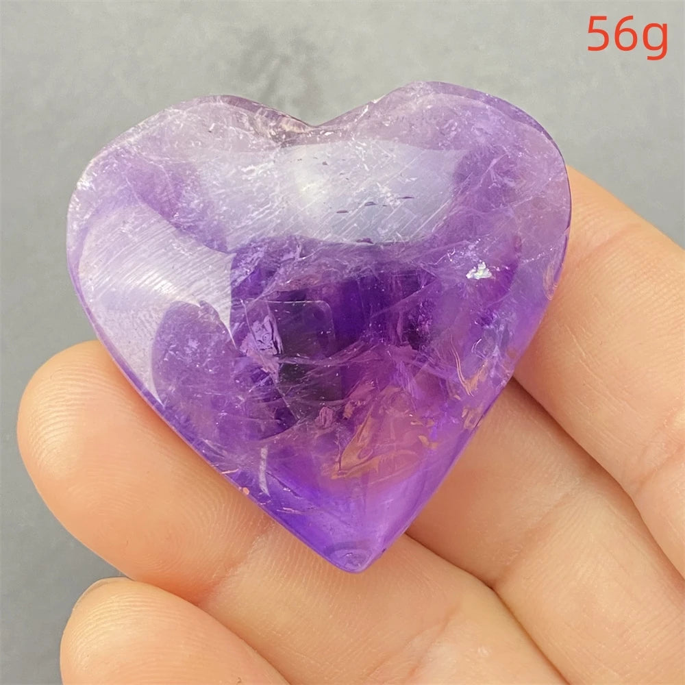 Purple Amethyst Hearts-ToShay.org