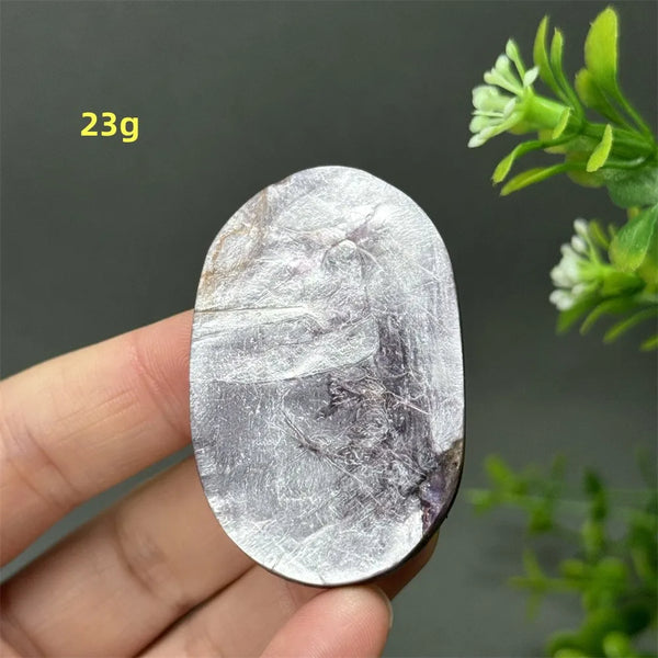 Purple Lepidolite Palm Stone-ToShay.org