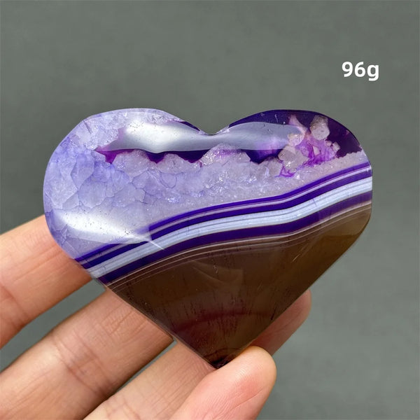 Purple Agate Heart-ToShay.org