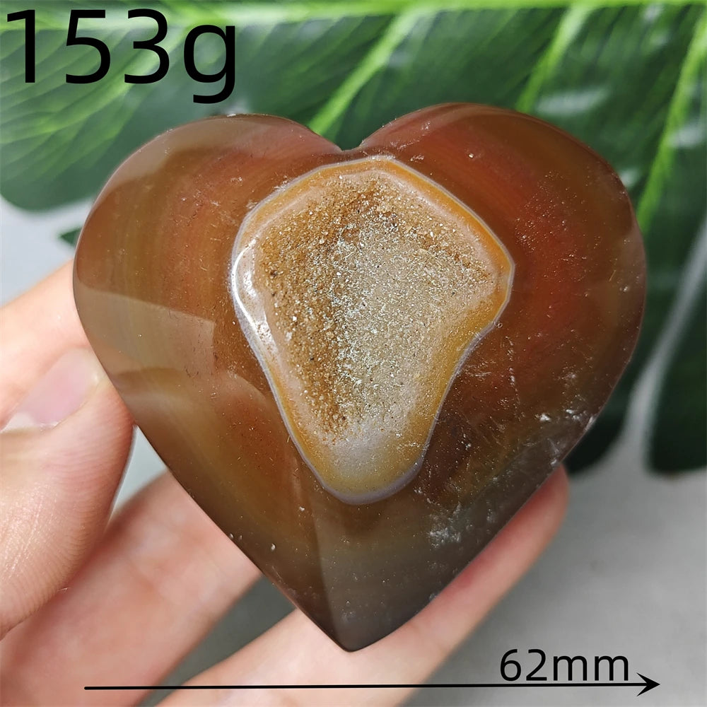 Red Agate Geode Heart-ToShay.org
