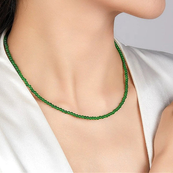 Green Jadeite Wrap Bracelet-ToShay.org