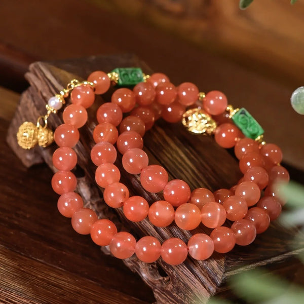 Red Agate Wrap Bracelet-ToShay.org