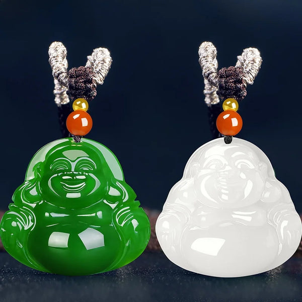 Green Jade Buddha Pendant-ToShay.org