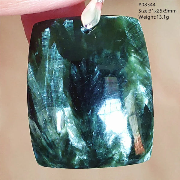 Green Seraphinite Pendant-ToShay.org