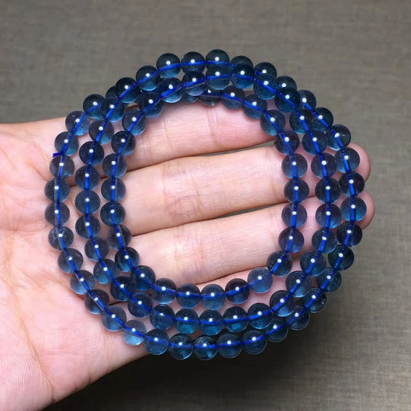 Blue Fluorite Wrap Bracelet-ToShay.org