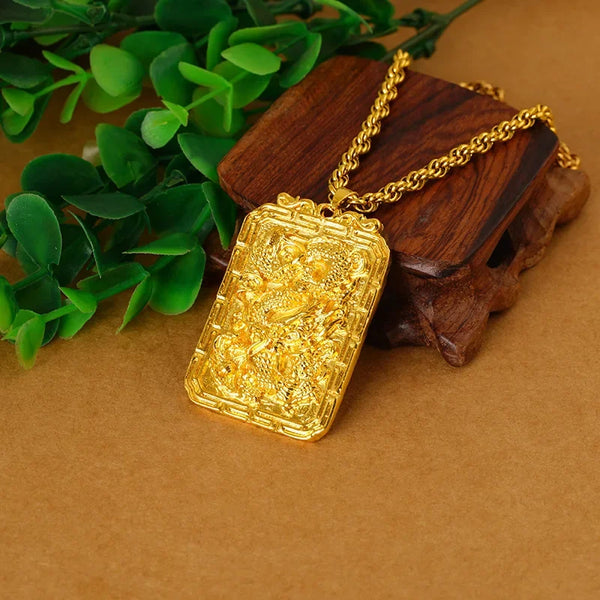 Gold Dragon Pendant-ToShay.org