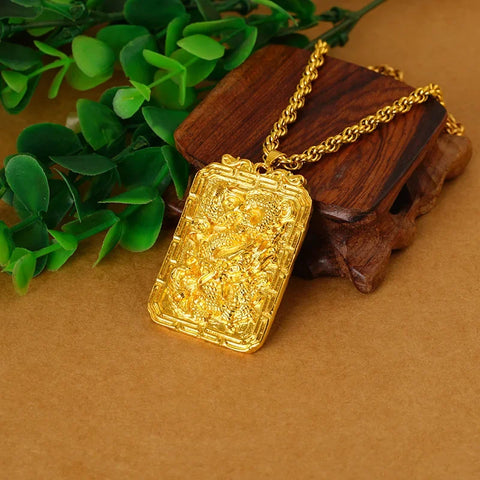 Gold Dragon Pendant-ToShay.org