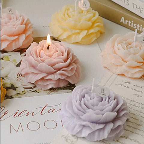 Peony Flower Candles-ToShay.org