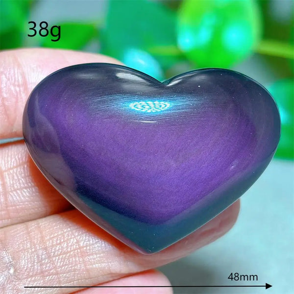 Rainbow Obsidian Heart-ToShay.org