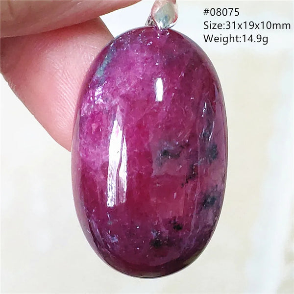 Red Ruby Zoisite Pendant-ToShay.org