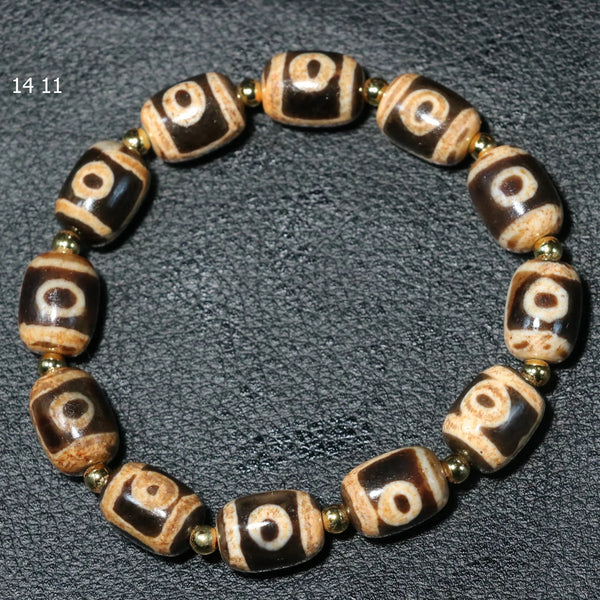 Tibetan Agate Dzi Bracelet-ToShay.org