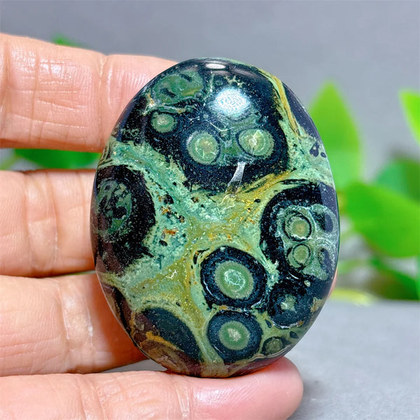 Green Malachite Palm Stone-ToShay.org