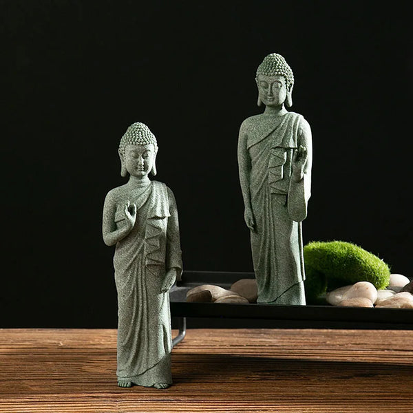 Green Sandstone Buddha-ToShay.org