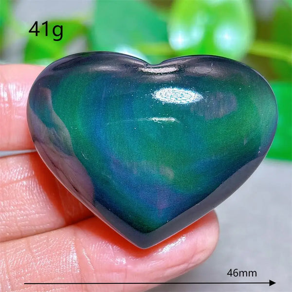 Rainbow Obsidian Heart-ToShay.org