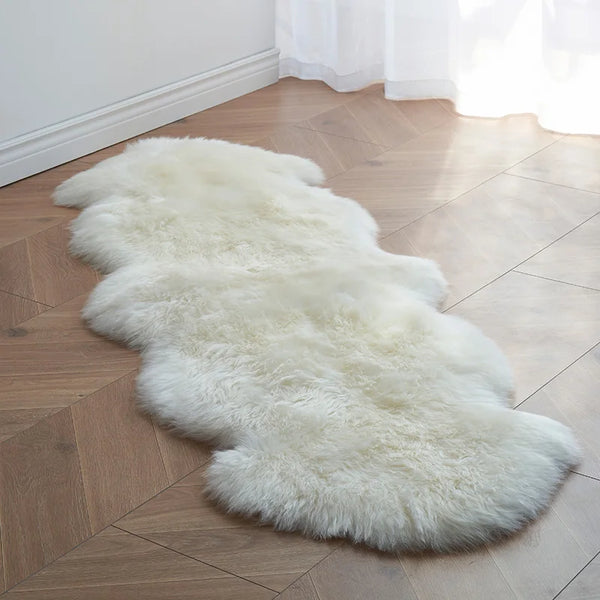 White Faux Fur Rugs-ToShay.org