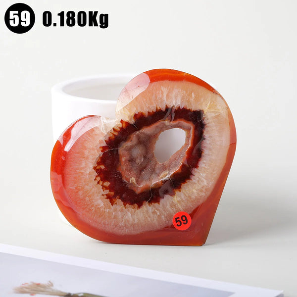 Orange Carnelian Heart-ToShay.org