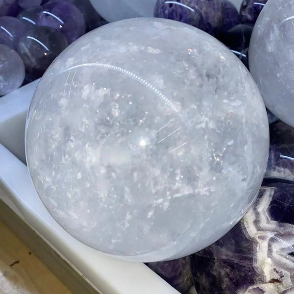 White Quartz Crystal Ball-ToShay.org