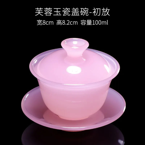 Pink Jade Porcelain Teacup-ToShay.org