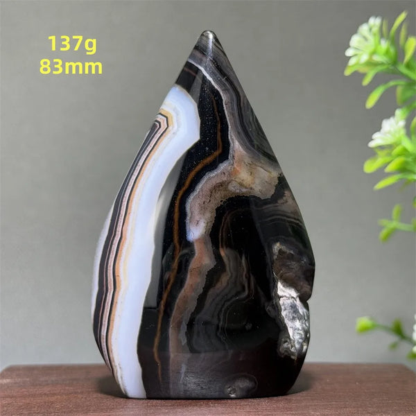 Black Striped Agate Torch-ToShay.org
