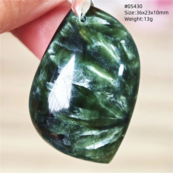Green Seraphinite Pendant-ToShay.org