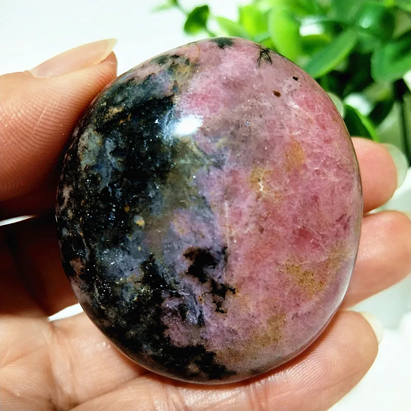 Pink Rosestone Palm Stone-ToShay.org