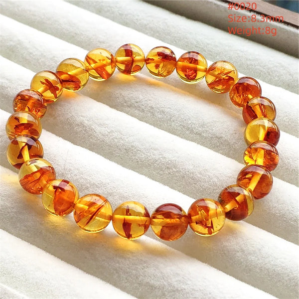 Yellow Amber Bead Bracelet-ToShay.org