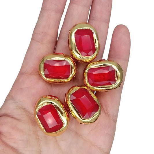 Red Glass Beads-ToShay.org