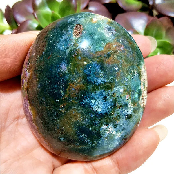 Mixed Ocean Jasper Palm Stones-ToShay.org