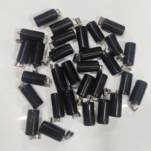 Mixed Crystal Cylinder Pendants-ToShay.org