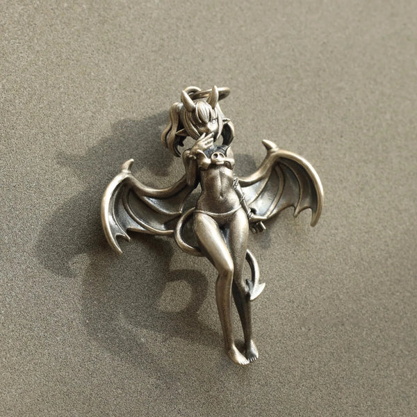 Silver Demon Pendant-ToShay.org