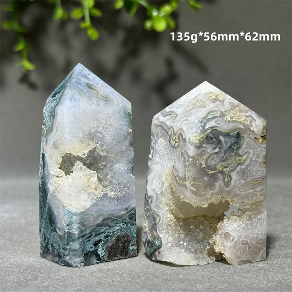 Green Aquatic Agate Tower-ToShay.org