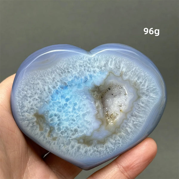Blue Agate Geode Heart-ToShay.org