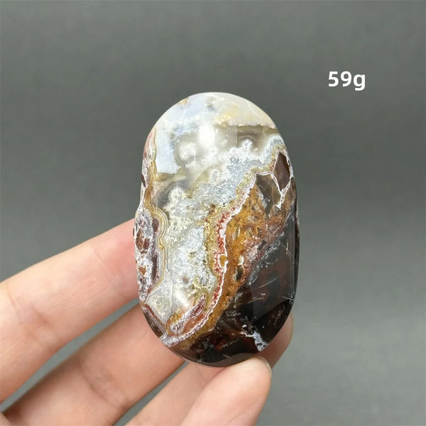 Red Agate Palm Stone-ToShay.org