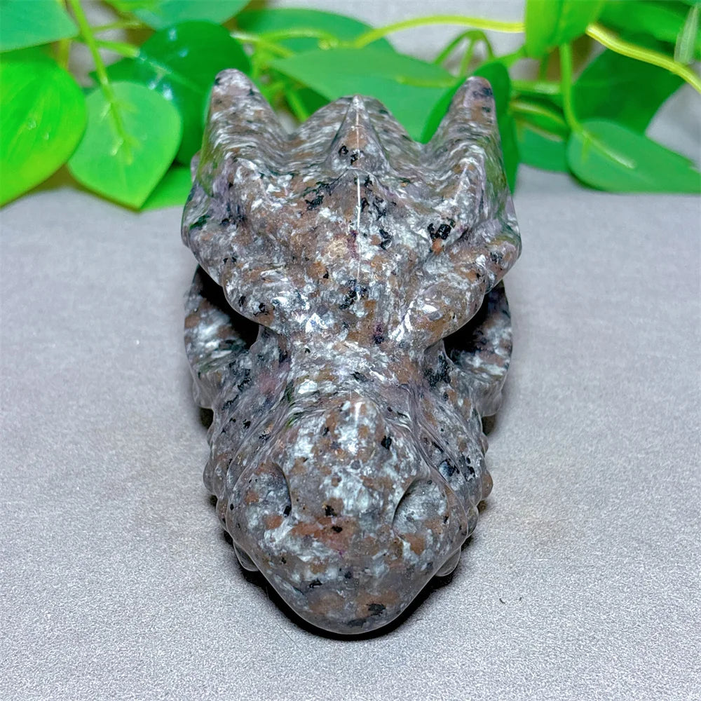 Yooperlite Dragon Head Crystal Natural Stone Quartz Stone Minerals Home Decoration Reiki Craft Gifts Energy Healing Luck Love-ToShay.org