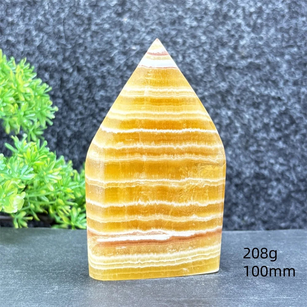 Yellow Striped Crystal Tower-ToShay.org