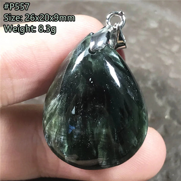 Green Seraphinite Pendant-ToShay.org